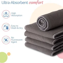 topgifties Baby cloth 4 layers insert nappy pad washable and reusable. image 4