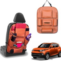 Peepsstore pack of 1 Tan,Orange colour car organizer bags for KUV 100 2016 Car Multi Pocket-image-65