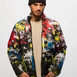 Men Printed Puffer Jacket-picture-0