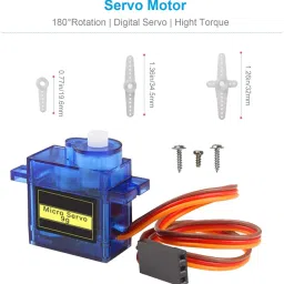 ziobotics SG90 Micro Servo Motor – 180° Rotation, 9g for Robotics, RC Planes, DIY Motor Control Electronic Hobby Kit image 3