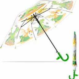 Printed Dinosaur Design Travel UV Umbrella for Rain, Wind & Water Proof Umbrella-picture-16