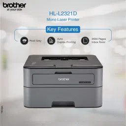 brother HL-L2321D IND Single Function Monochrome Laser Printer (Borderless Printing) with Auto Duplex Feature image 4