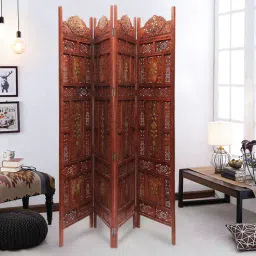shilpi Sheesham Wood Vernon Room Divider In Brown Colour-picture-22
