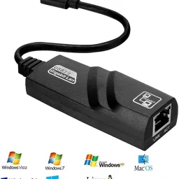 Dye Type C to Ethernet Adapter Wired USB Lan Adapter compatible with Windows, Mac image 5