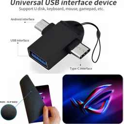 Henture Prodot Keyboard, Mouse and usb Hub , mouse pad and otg cable Combo Set Combo Set image 5