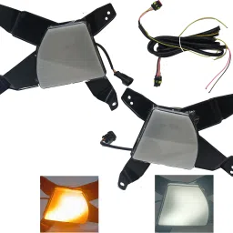 Car Led Fog Lights with Yellow Indicator for Kia Carens Car Dash Indicator Lamp-2