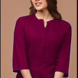 Women Solid Viscose Rayon A-line Kurta-image-87