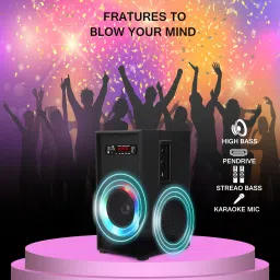RZG G-3020 Wireless Bluetooth Tower Speaker with Mic Support, USB, AUX, FM 70 W Bluetooth Tower Speaker-image-2