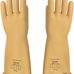 Electrical hand gloves 33KV Tested 11KV Working Potential Latex Safety Gloves-picture-11