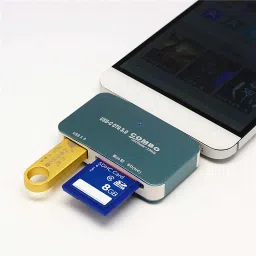 play run Type C ( 3 in 1 ) USB 3.0 Hub + SD + TF OTG Combo Card Reader For Tablet , Smart Phone And Computer Card Reader image 5