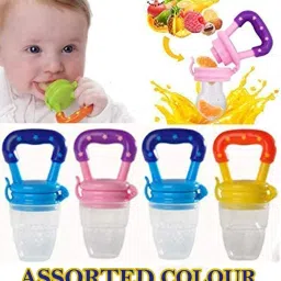Baby Stand Teether, Fruit Feeder and Spoon Steel Bottle 240ml Feeder-14