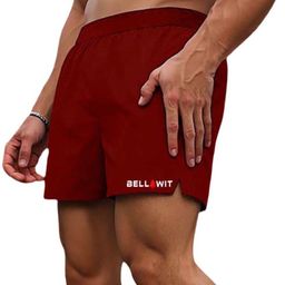 bellwit Printed Men Maroon Sports Shorts-picture-2
