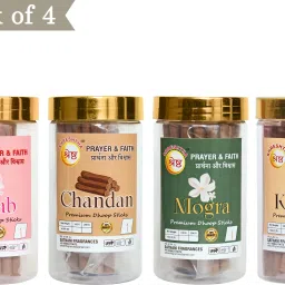 PREMIUM GULAB CHANDAN MOGRA KASTURI DRY DHOOP INCENSE STICK (100GMSX4)400G GULAB, CHANDAN, MOGRA, KASTURI-6