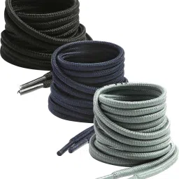 house of common shoe lace Round Navy Blue Black light grey 90cm 3pair Boot Hiking Sports Shoe Lace-image-90