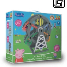 magic-on-wheels 3D Build N' Play - Peppa Pig Rotating Ferris Wheel For Kids image 5