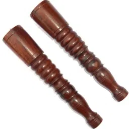 Decorative wooden chillum 5 inch Pack of 2 Wooden Outside Fitting Hookah Mouth Tip-image-58