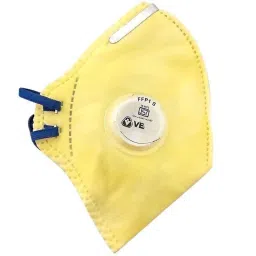venus safety and health N95 Mask With Adjustable Nose Clip ISI Certified Mask Universal Size Mask Multi Layer High Quality Premium Mask Protective Fabric Mask For Men Women Kids Mask Anti Pollution Mask Anti Virus Mask With Adjustable Head Loop Ear Loop Reusable Mask Made in India Mask Pack of 3 Mask Washable Mask Yellow Fabric Mask Reusable, Washable image 4
