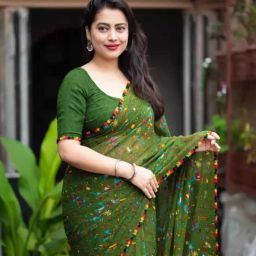 Printed Patola Chiffon, Georgette Saree-image-65