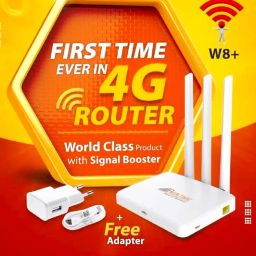 Realtime W8+ Made in India Branded Best Quality 4G Router 2.4 GHz 100 Mbps Wifi Speed Single Band External Antenna MiFi (Sim Based) image 3