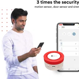 Zunpulse WiFi Smart Home Security System with 2m Range Motion Sensor and Loud Siren Wireless Sensor Security System image 2