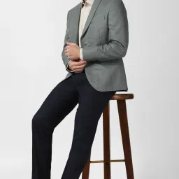 Men Solid Single Breasted Formal Blazer-image-39