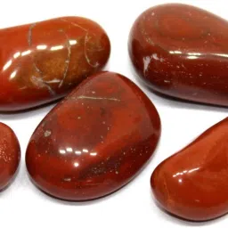 Red Jasper Natural Healing Crystal Tumble Stone (Purple, 5 Piece) Polished, Regular Round Crystal Stone-image-48