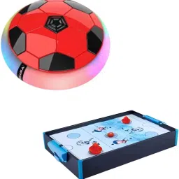 Air Hockey Playset for Kids – Fun Ice Hockey Game at Home + Free Hover Football Air Hockey Table-image-19