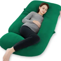 premium Lyte G Shaped Velvet Microfibre Solid Pregnancy Pillow Pack of 1-image-17