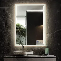 Led Mirror with Light Bathroom Wall Decor Makeup Room 18x24 Inch LT27 Bathroom Mirror-24