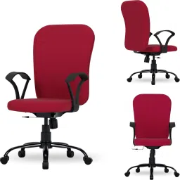 Dioy Ergonomic Chair with 3 Years Warranty, Home Desk Office Chair Fabric Office Arm Chair-image-9