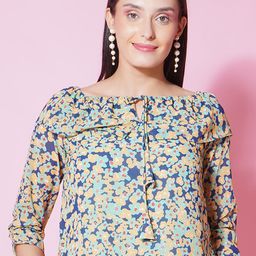 BAESD Floral Print Chiffon Top-image-30