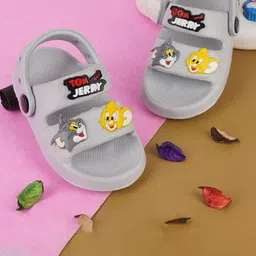 BAESD Kids Tom & Jerry Applique Clogs-37