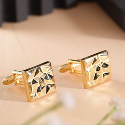 Alvaro Castagnino Metal Textured Square Cufflink-picture-5
