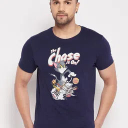 Tom & Jerry by Wear Your Mind Men Typography Tom & jerry Printed Cotton T-shirt-image-25