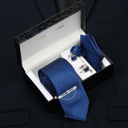 MUTAQINOTI Men Silk Necktie Accessory Gift Set-image-72