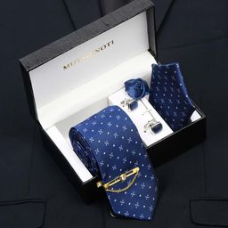 MUTAQINOTI Men Silk Necktie Accessory Gift Set-image-86