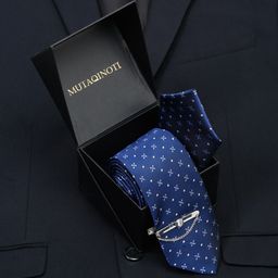MUTAQINOTI Men Silk Necktie Accessory Gift Set-picture-22