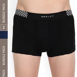 MERLOT Men Pack Of 2 Ultra-Soft & Smooth Bamboo Cotton Trunks-picture-19