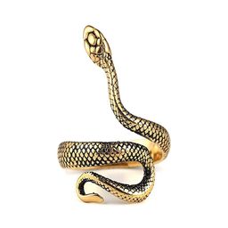 UNIVERSITY TRENDZ Gold-Plated Snake Adjustable Snake Finger Ring image 5