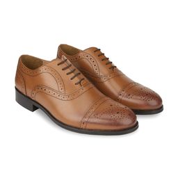 HATS OFF ACCESSORIES Men Textured Genuine Leather Formal Oxfords-image-89