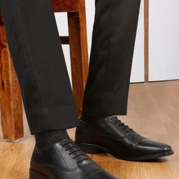 LOUIS STITCH Men Perforated Premium Leather Formal Derby Shoes-picture-17