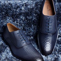 LOUIS STITCH Men Textured Italian Leather Formal Oxfords-picture-21