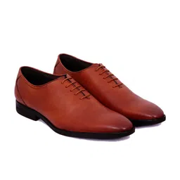 Greentech Men Leather Formal Oxfords-image-12