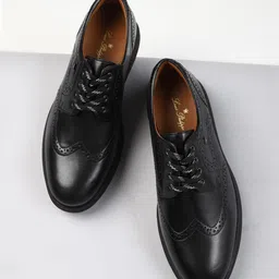 Louis Philippe Sport Men Perforated Leather Brogues-picture-50