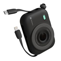Black Portronics Power Shutter 10K 10000mah wireless power bank-image-33
