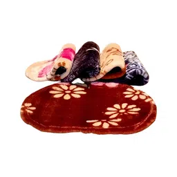 Supreme Home Collective Brown & Red 5 Pcs Printed Anti-Skid Doormats-44