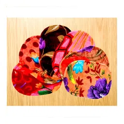 Supreme Home Collective Brown & Red 5 Pcs Printed Anti-Skid Doormats-25