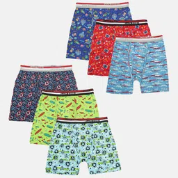 Lux Cozi Boys Pack of 6 Printed Trunks-picture-52