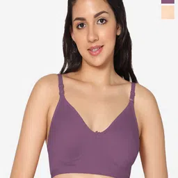 In Care Pack Of 2 Full Coverage Pure Cotton Bra With All Day Comfort-image-23