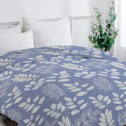 bsb home Blue & Grey Abstract Printed Heavy Winter 210 GSM Double Bed Comforter-16